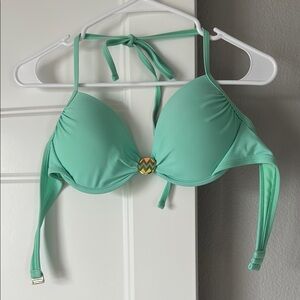Xhilaration Mint Bikini Top with Pastel Medallion